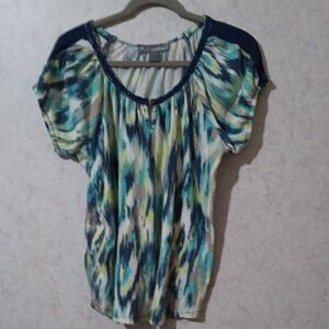 Multicolor Patterned Women's Top